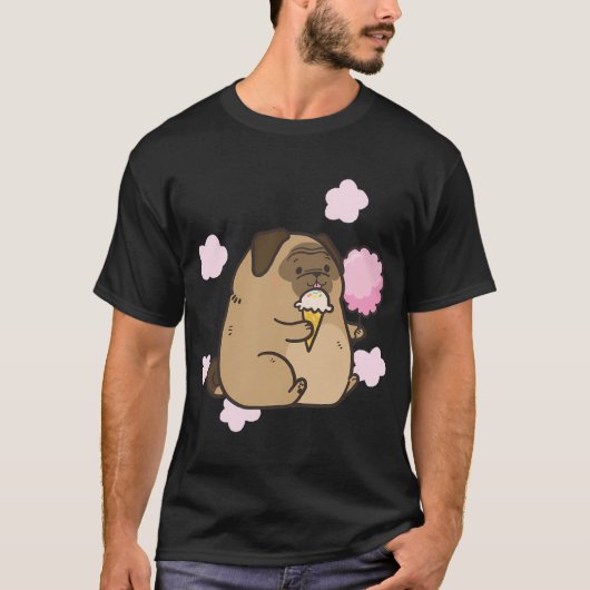 T-shirt Pug gros (Devant)