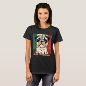 T-shirt Pug Jour Des Morts (Devant entier)