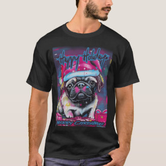 T-shirt Pug JOYEUX NOËL 120 JOYEUX NOËL