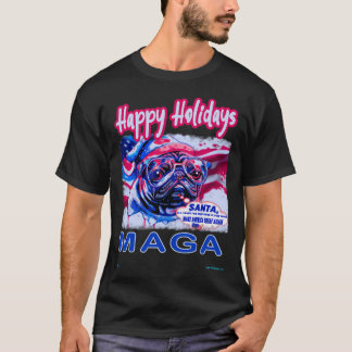 T-shirt Pug JOYEUX NOËL 32