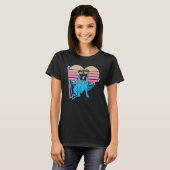 T-shirt Pug LGBTQ Retro Pride Love Is Love (Devant entier)