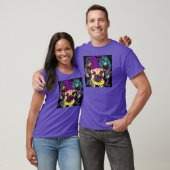 T-SHIRT PUG MARDI GRAS (Unisexe)