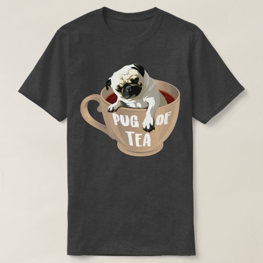 T-shirt Pug Of TeaCool Herbal Beverage Drinkers Funny Anim (Design devant)