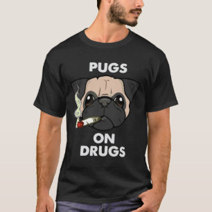 T-shirt Pug On Drugs Classique 246