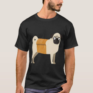 T-shirt Pug - pain de mie
