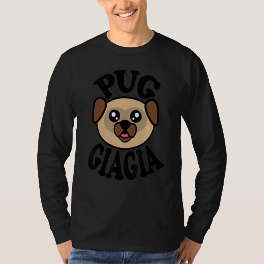 T-shirt Pug Pug Giagia (Devant)