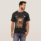 T-shirt Pug Renne Chouette (Devant entier)