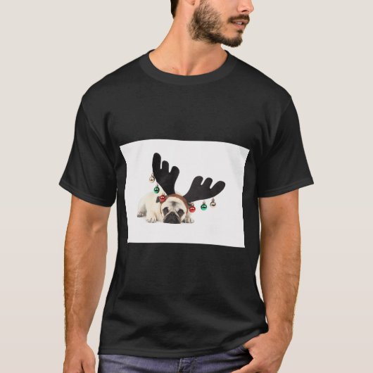 T-shirt Pug Renne Saint-Nicolas (Devant)