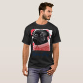 T-shirt Pug Rétro Balai Rétro (Devant entier)