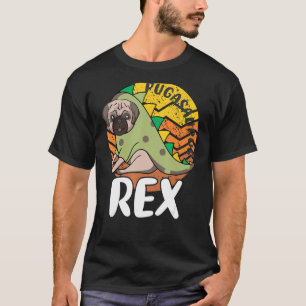 T-shirt Pugasaurus Rex, J'Aime Mon Chien Carlin, Amoureux