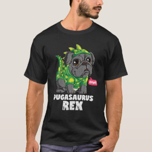 T-shirt Pugasaurus T Rex Carlin Dinosaure Costume Drôle Ch