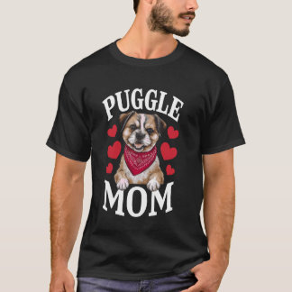 T-shirt Puggle Maman, Dog Mama