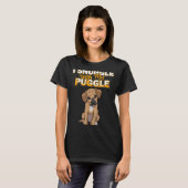 T-shirt Puggle T Shirt I Snuggle With My Puggle Shirt Funn (Devant entier)