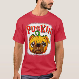 T-shirt Pugkin Carlin Citrouille T Chemise Halloween Enfan