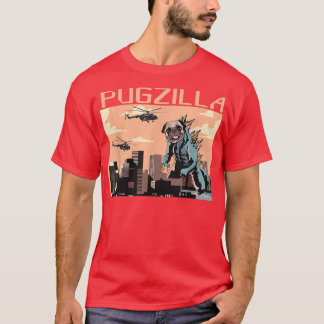 T-shirt Pugzilla, Chien Drôle Pour Hommes Femmes, J'Aime M