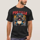 T-shirt Pugzilla Funny Chien (Devant)