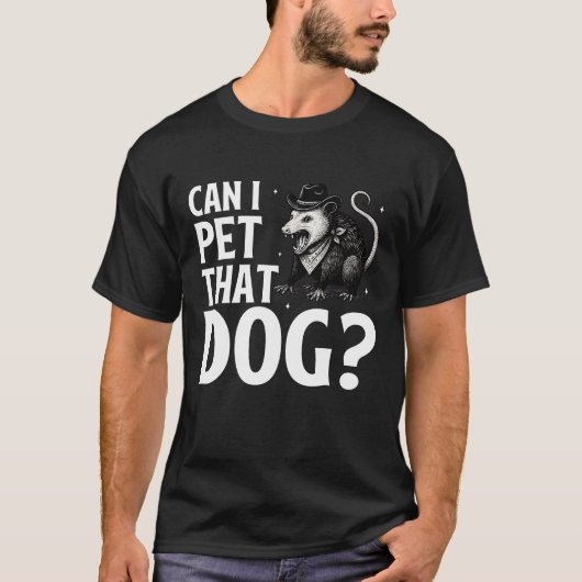 T-shirt Puis-Je Animer Ce Chien Opossum Drôle Animal Sarca (Devant)