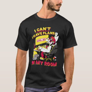 T-shirt Puis-je avoir des plans dans ma chambre Geek Gamin
