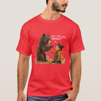 T-shirt Puis-je caresser ce chien Mème drôle de chien de c