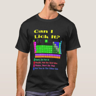 T-shirt Puis-je le lécher Tableau périodique Enseignant Él