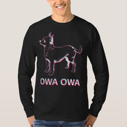 T-shirt Puis-Je Obtenir Un Owa Owa Chihuahua Social Media (Devant)