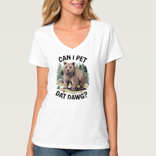 T-shirt Puis-Je Pet Dat Dat Dawg ? (Devant)