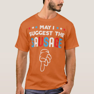 T-shirt Puis-Je Proposer La Saucisse Funny BBBQ Conception
