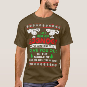 T-shirt Puis-Je Remplir Vos Vacances De Noël De Famille Eg