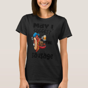 T-shirt Puis-Je Suggérer Aux Femmes Saucisses Foodie Sausa