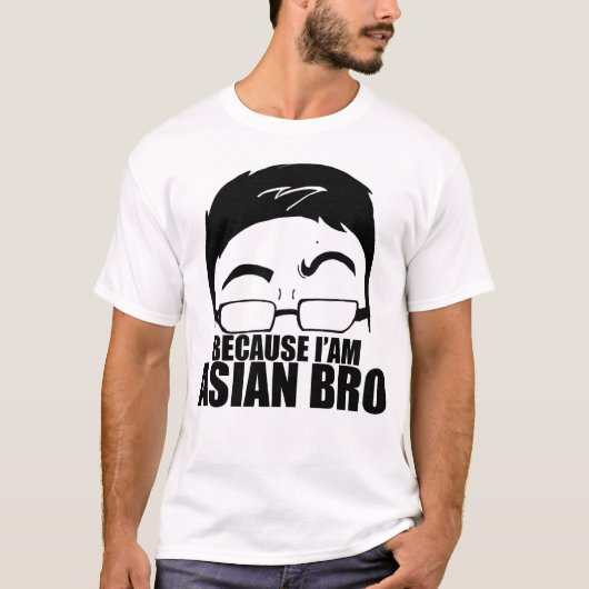 T-shirt Puisqu'Asiatique Bro d'I'am (Devant)