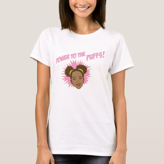 T-shirt Puissance à la pièce en t des femmes de souffles (Devant)