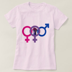 T-shirt Puissance bisexuelle LGBT de femme