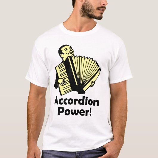 T-shirt Puissance d'accordéon ! (Devant)