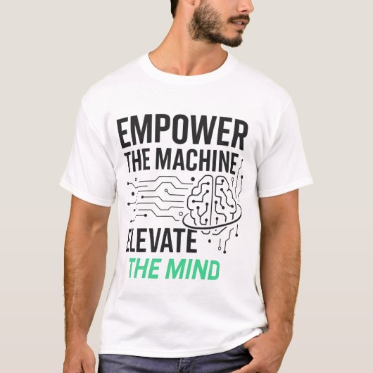 T-shirt Puissance de la machine, élévation de la conceptio (Devant)