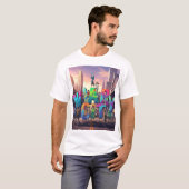 T-shirt Puissance des graffitis urbains (Devant entier)