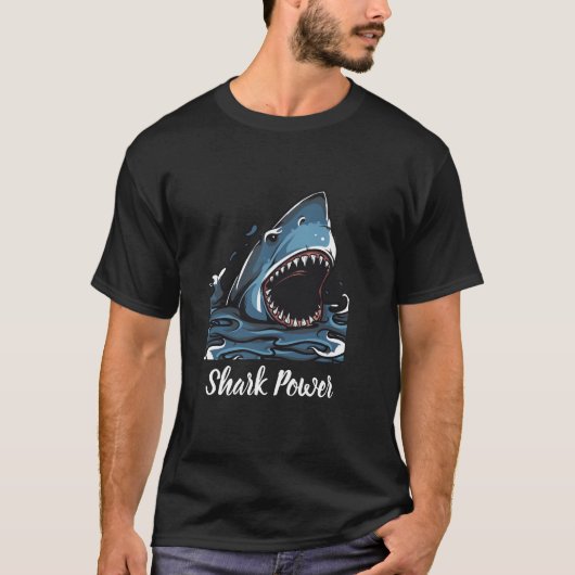 T-shirt Puissance du requin (Devant)
