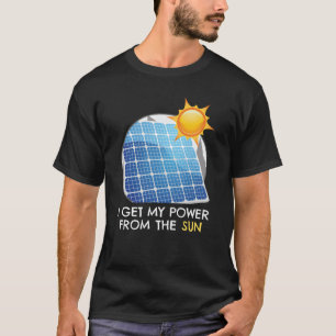 T-shirt Puissance Du Soleil Solaire Photovoltaïque