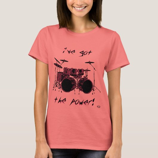 T-shirt Puissance du tambour double basse (Devant)