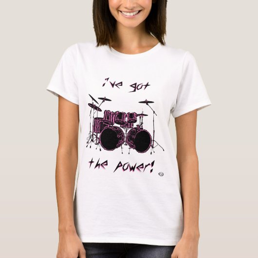 T-shirt Puissance du tambour double basse (Devant)