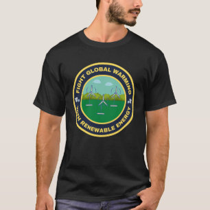 T-shirt Puissance éolienne du réchauffement climatique de 