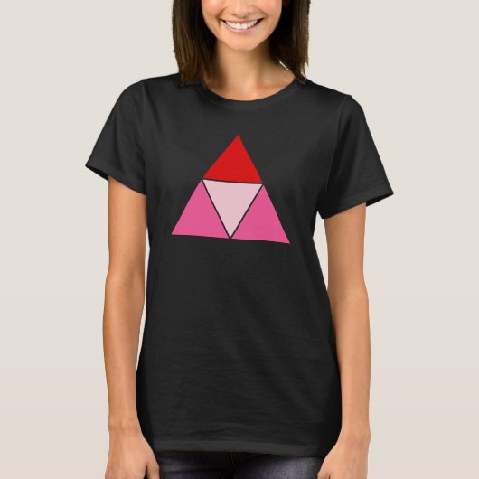 T-shirt Puissance et stabilité du concept triangle (Devant)