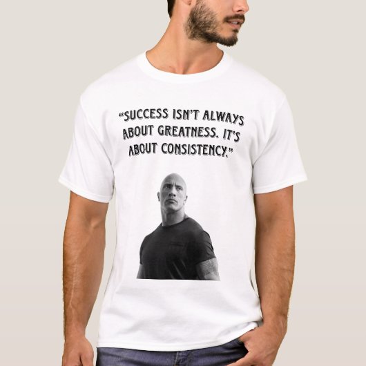 T-shirt Puissance Inarrêtable – La Mentalité de The Rock � (Devant)