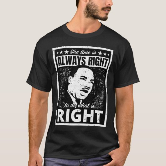 T-shirt Puissant Martin Luther King Jr. Citation Perdue B (Devant)