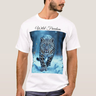T-shirt Puissant prédateur enneigé sauvage beauté froide