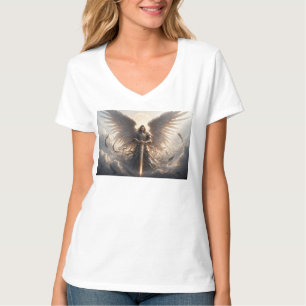 T-shirt Puissant St Michael l'Archange Femmes V Cou Tee