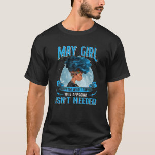 T-shirt Puisse Fille Reine Noire Je Suis Qui Curly Afro Af