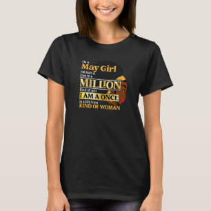 T-shirt Puisse Fille Taurus Anniversaire Une Fois Dans La