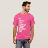 T-shirt Puisse Les Choses Célestes Interrompre Constamment (Devant entier)