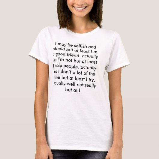 T-shirt puits au moins (Devant)