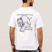 T-shirt Puits de bleu de bandit (Dos)